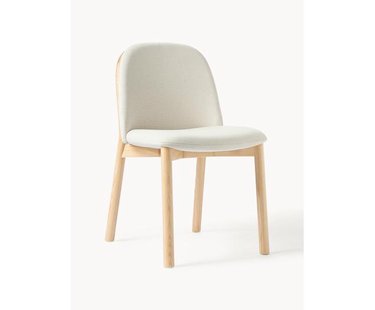 Gestoffeerde stoel Julie van essenhout