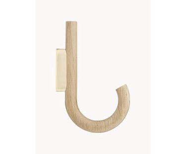 Eikenhouten wandhaak Umbrella, in verschillende formaten