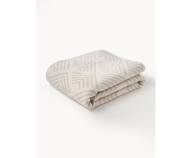 Jacquard bedsprei Milano met grafisch patroon