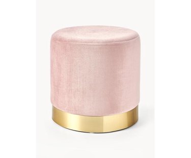 Fluwelen poef Orchid