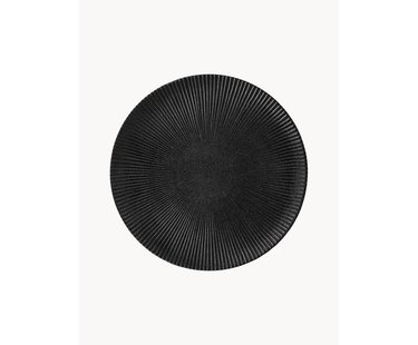 Mat dinerbord Neri met groefstructuur