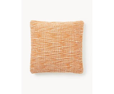 Geborduurde wollenkussenhoes Jaira