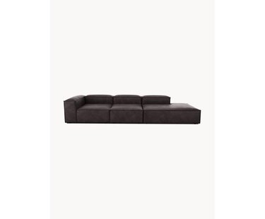 Modulaire XL chaise longue Lennon van gerecycled leer