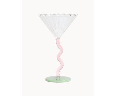 Cocktailglazen Curve van borosilicaatglas, 2 stuks