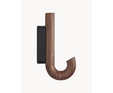 Walnoothouten wandhaak Umbrella, in verschillende formaten