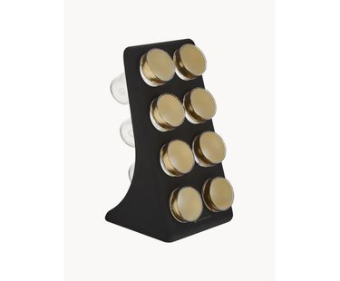 Kruidenrek Master Class met kruidenpotjes, set van 9