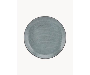 Handgemaakt ontbijtbord Nordic Sea, 4 stuks