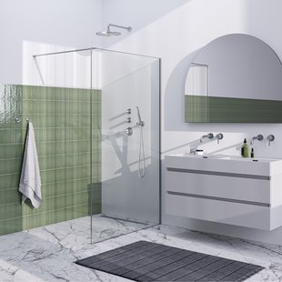 BRAUER Season inloopdouche model D helder glas 120x200 incl. glascoating Season-RVS-kleurig