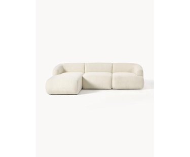 Modulaire teddy hoekbank Sofia (3-zits)