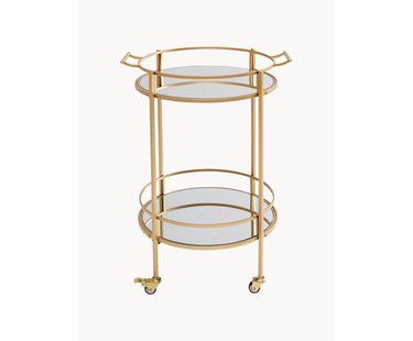 Bar cart Emilia met spiegelglaspanelen