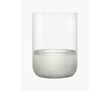 Waxinelichten Calma van beton, 2-delig
