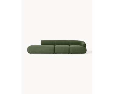 Modulaire XL chaise longue Sofia van boucl&eacute; stof