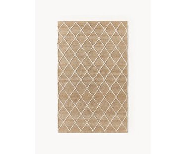 Handgemaakt jute vloerkleed Kunu