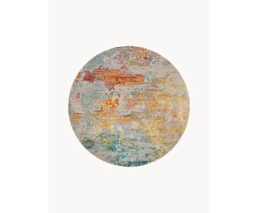 Rond design laagpolig vloerkleed Celestial