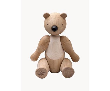 Handgemaakt decoratief object B&auml;r van eikenhout