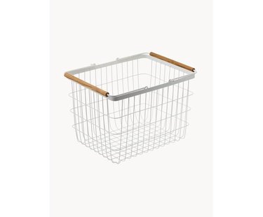 Opbergmand Tosca met houten handvatten