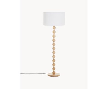 Vloerlamp Shona met houten voet