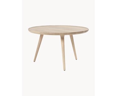 Ronde salontafel Accent van eikenhout, handgemaakt