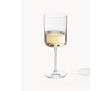 Witte wijnglazen Xavia van kristalglas, 4 stuks