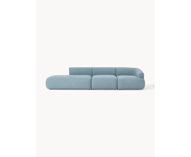 Modulaire XL chaise longue Sofia van boucl&eacute; stof