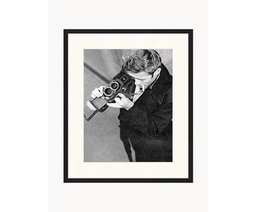 Ingelijste print James Dean met camera