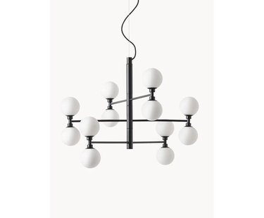 Grote hanglamp Grover met opaal glazen bollen