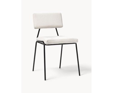 Corduroy gestoffeerde stoelen Mats, 2 stuks