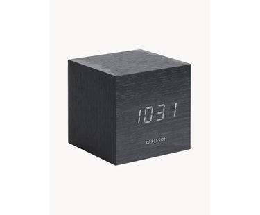 LED wekker Cube met USB-aansluiting