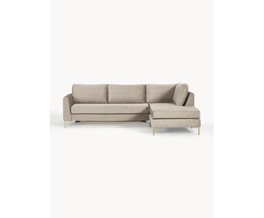 Fluwelen slaapbank Luna (3-zits) met matras