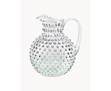 Mondgeblazen karaf Hobnail, 2 L