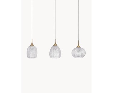 Hanglamp Vario van gesatineerd glas