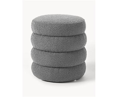 Boucl&eacute; beklede poef Alto