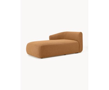 Chaise longue hoekmodule Sofia uit boucl&eacute;