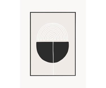 Ingelijste digitale print Feminine Doodles