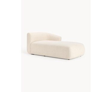 Chaise longue hoekmodule Sofia uit boucl&eacute;