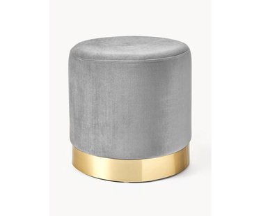 Fluwelen poef Orchid