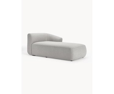 Chaise longue hoekmodule Sofia uit boucl&eacute;