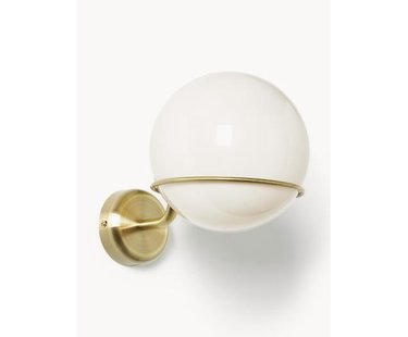 Carey glazen bol wandlamp