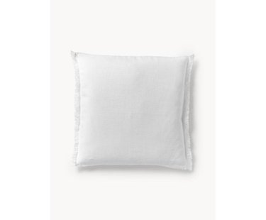 Linnen kussenhoes Luana met franjes