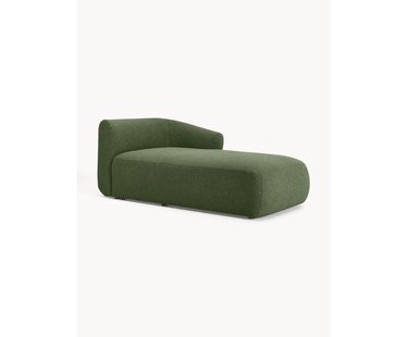 Chaise longue hoekmodule Sofia uit boucl&eacute;