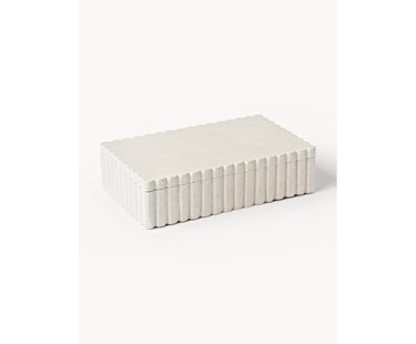 Opbergdoos Rita met geribbelde rand