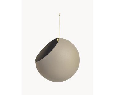 Metalen plantenpot Globe om op te hangen