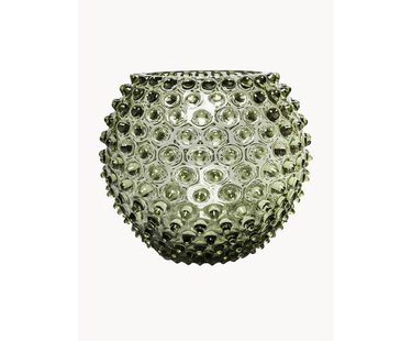 Handgemaakte vaas Hobnail Globe met reli&euml;f