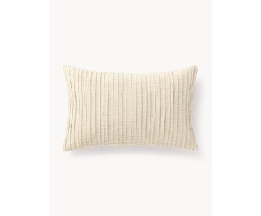 Katoenen kussenhoes Artemis met pliss&eacute;-patroon