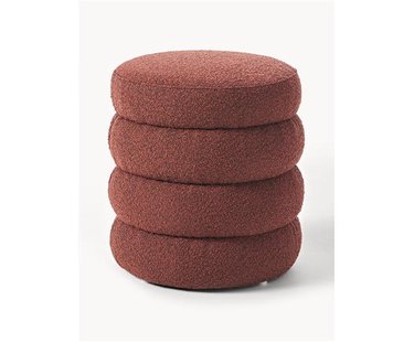 Boucl&eacute; beklede poef Alto