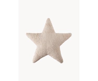 Handgemaakt katoenen knuffelkussen Star