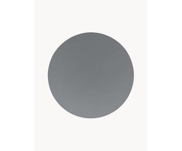 Ronde kunstleren placemats Pik, 2 stuks