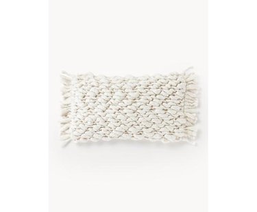 Handgemaakte grofgebreide kussenhoes Belen