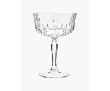 Champagneglazen Opera met reli&euml;f, 6 stuks