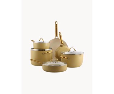 Kookset Padova met antiaanbaklaag, 10-delig